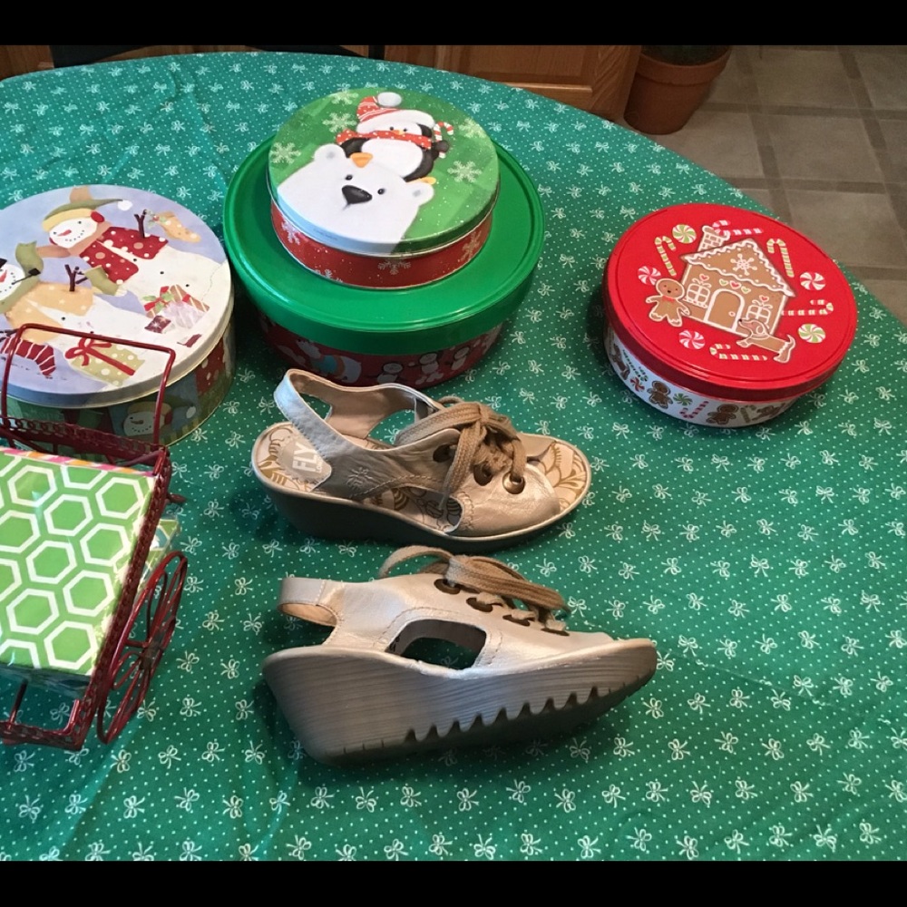 Rubber Soled wedges/Sandal/Leather Perfect shape